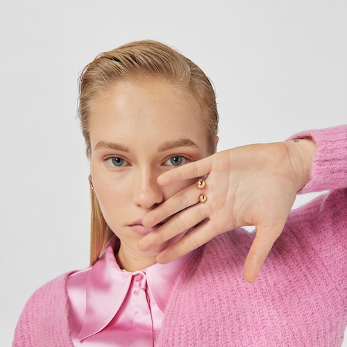 Silver vermeil Plump Open ring