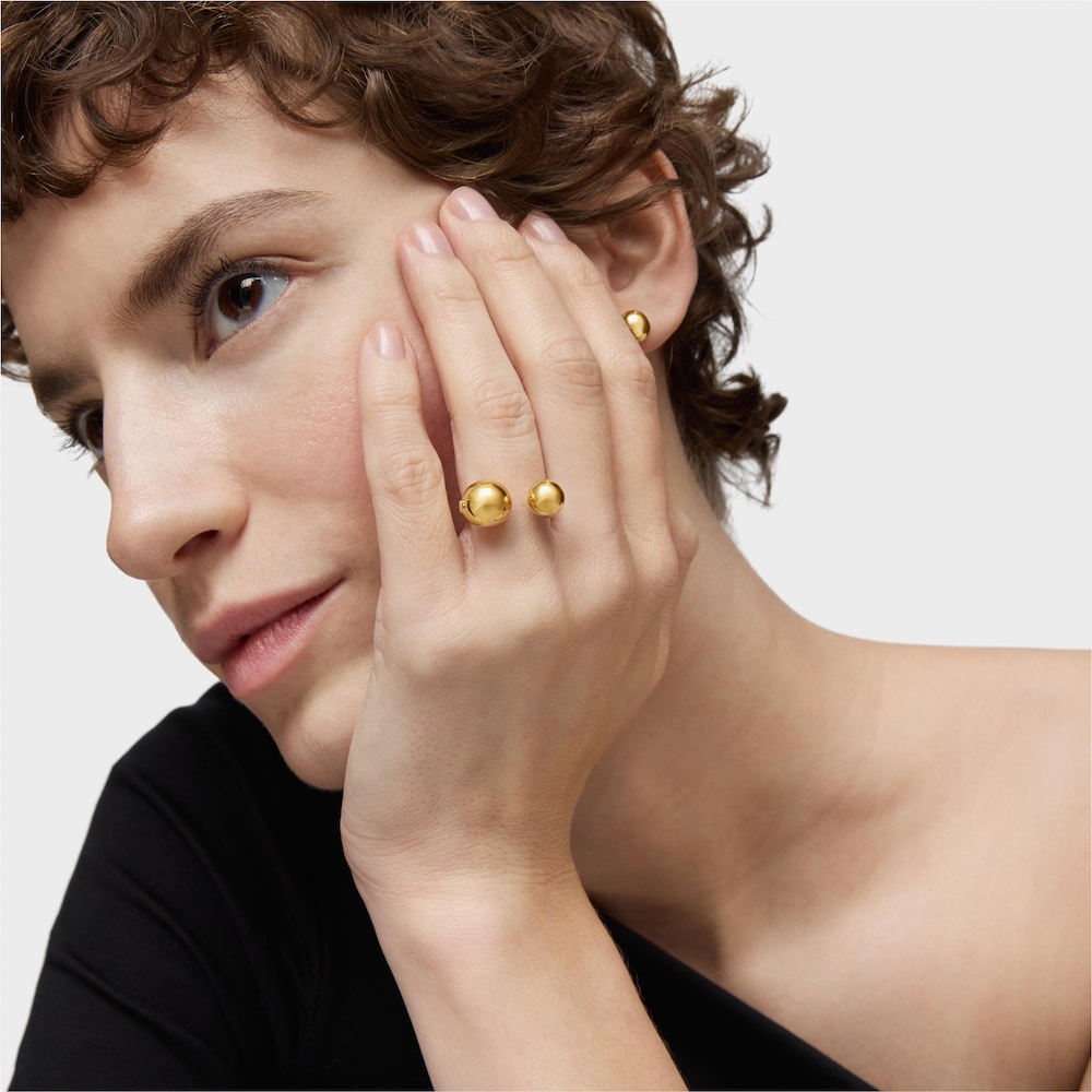 Silver vermeil Plump Open ring