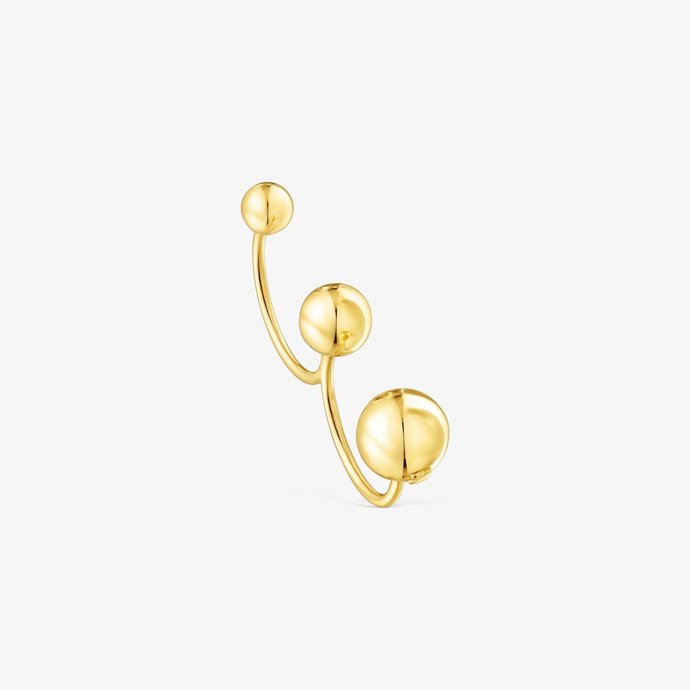 Silver vermeil Plump Double open ring