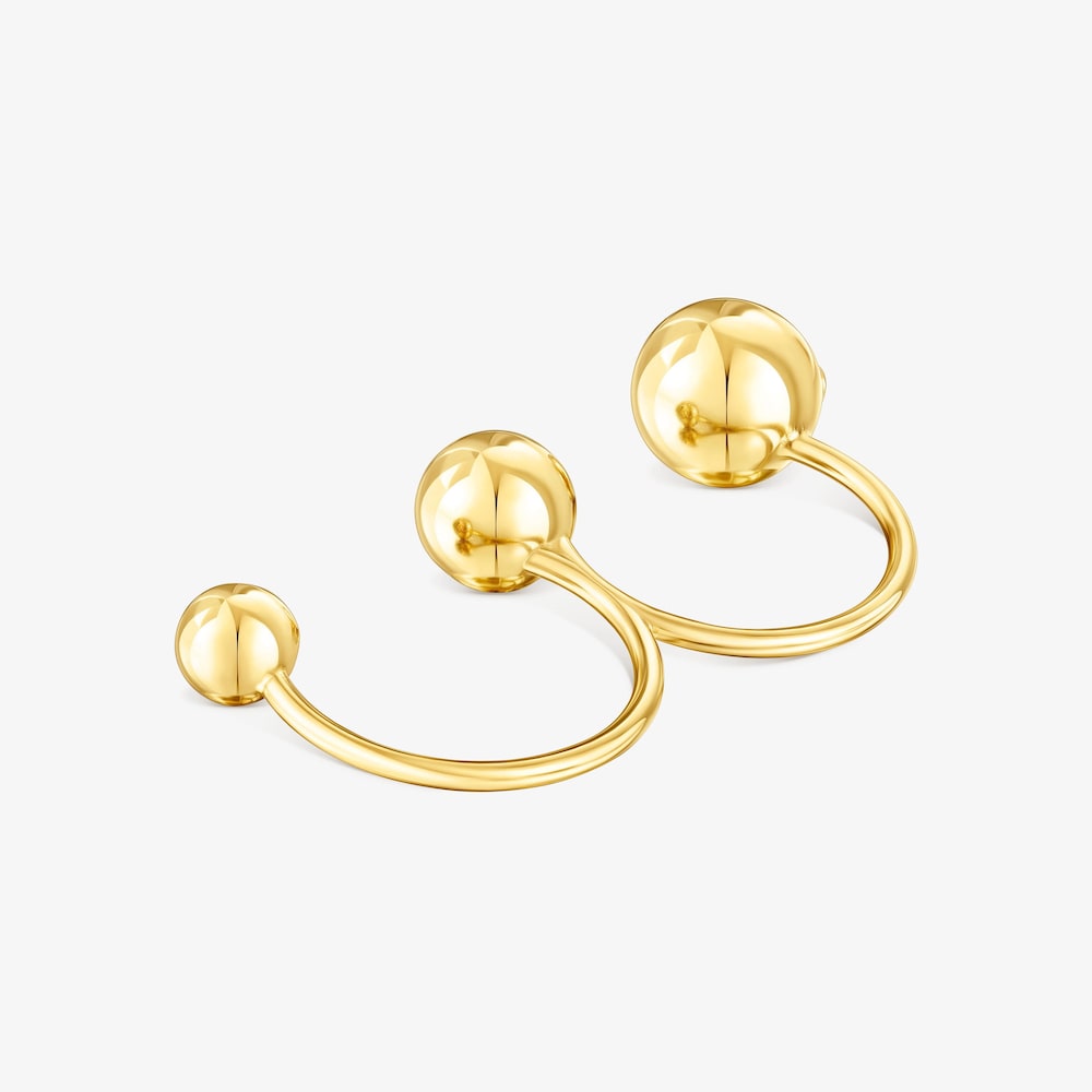 Silver vermeil Plump Double open ring