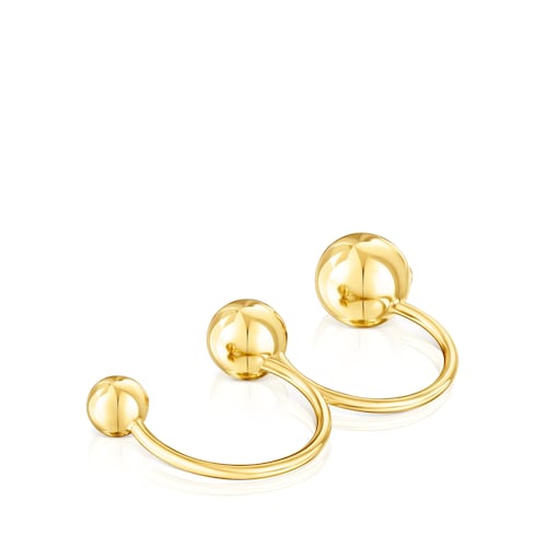 Silver vermeil Plump Double open ring