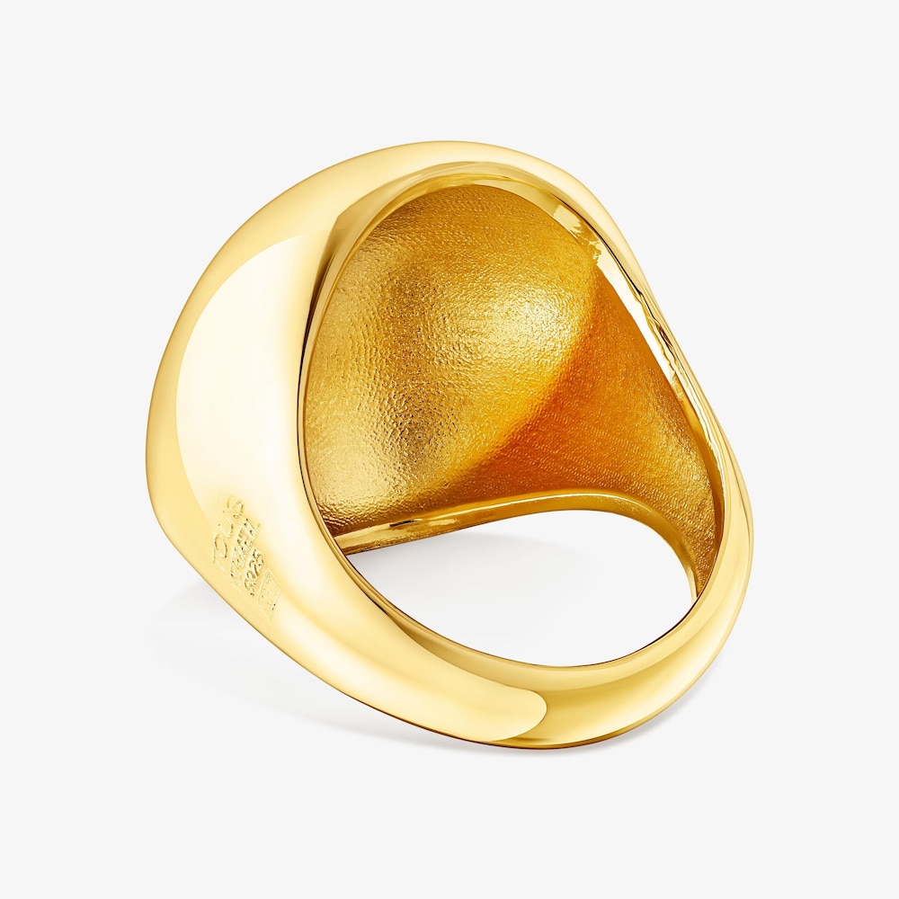 Anillo de plata vermeil Plump