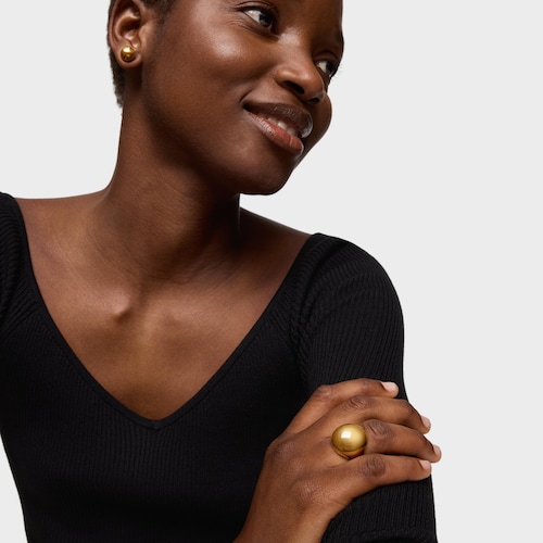 Silver vermeil Plump Ring
