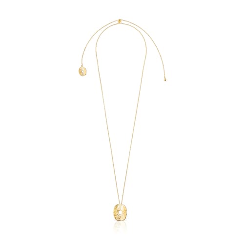 Collar con baño de oro 18 kt sobre plata Wicker
