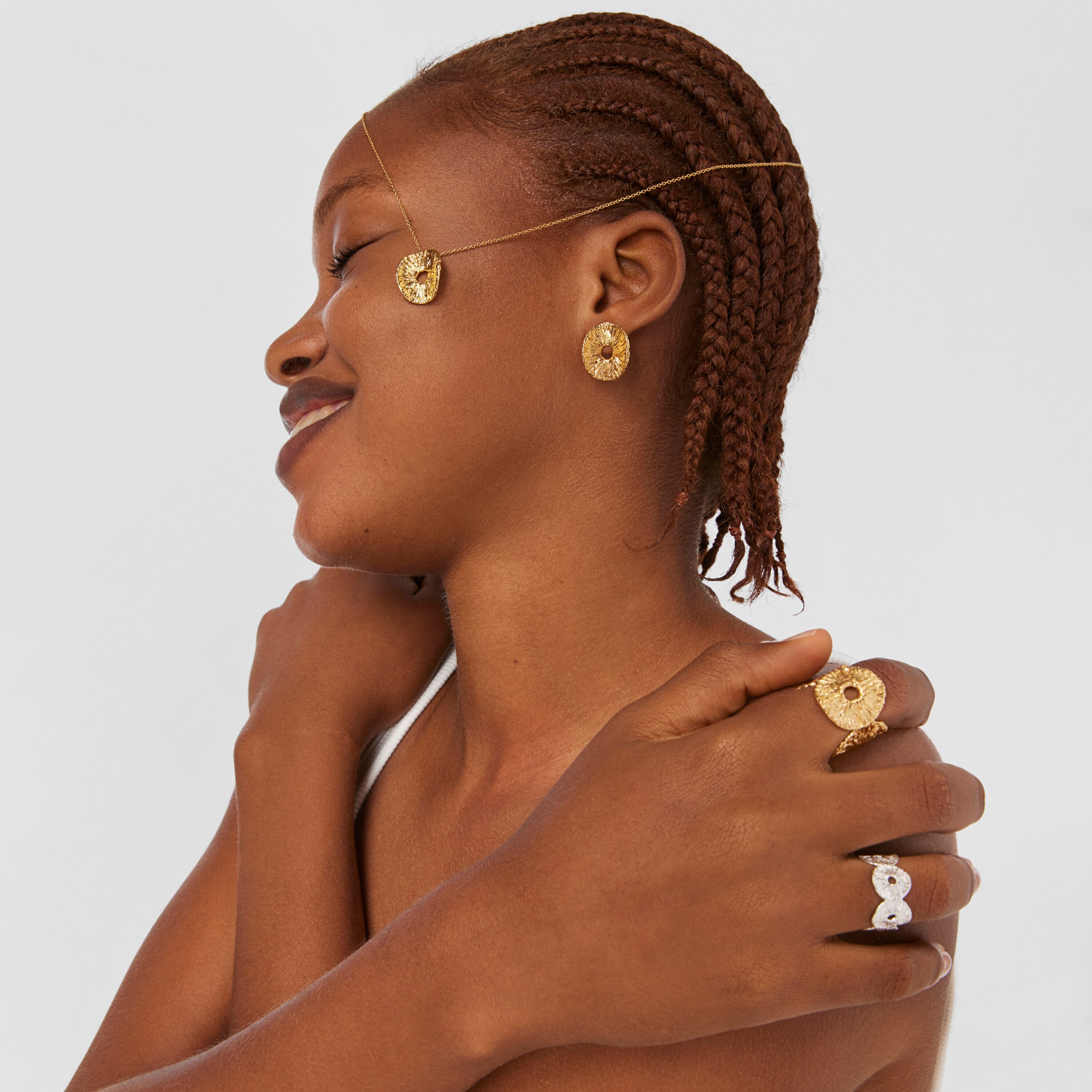 Silver vermeil Wicker Necklace