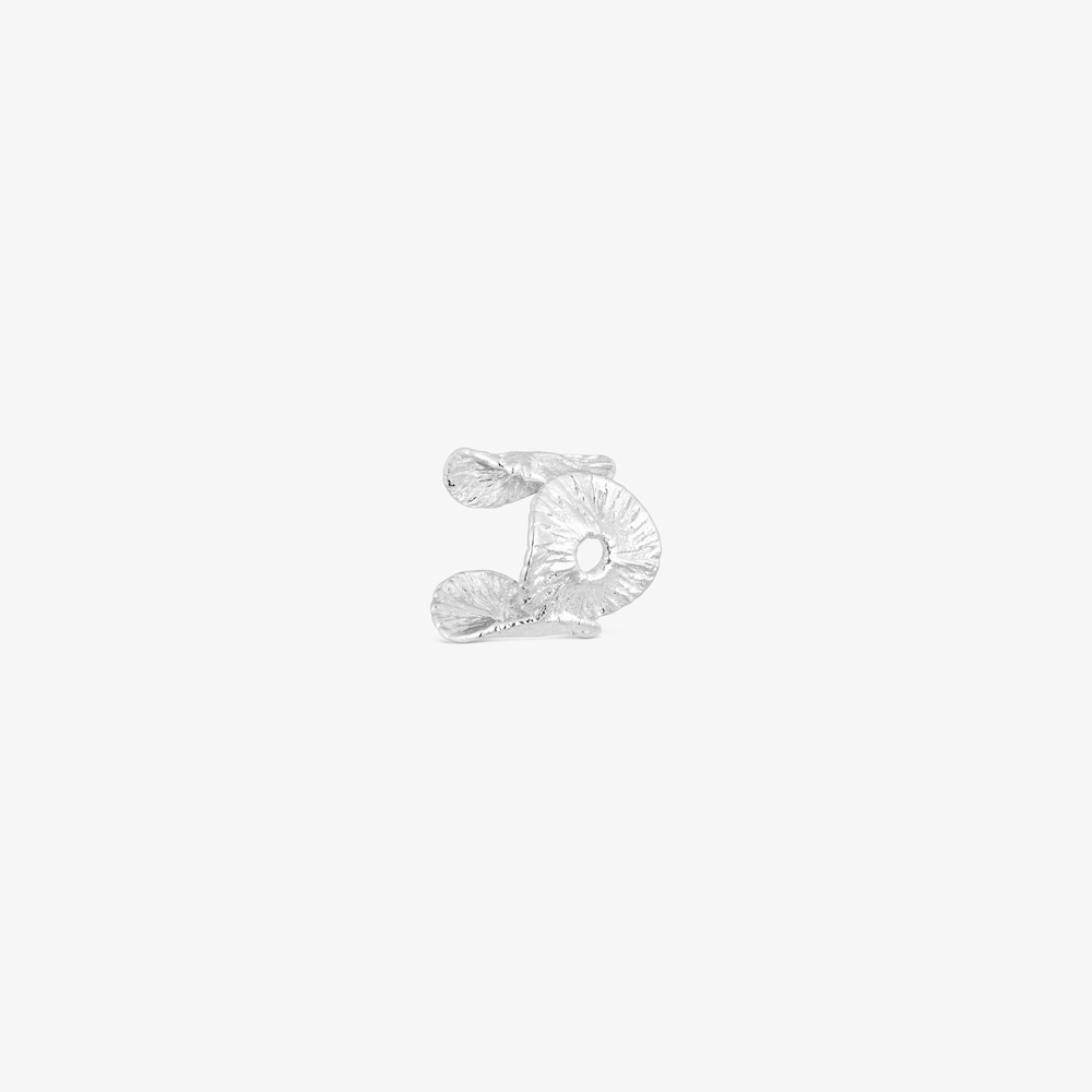 Silver Wicker Earcuff