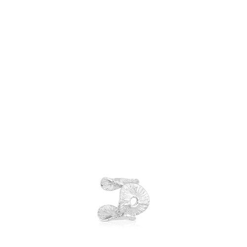Silver Wicker Earcuff