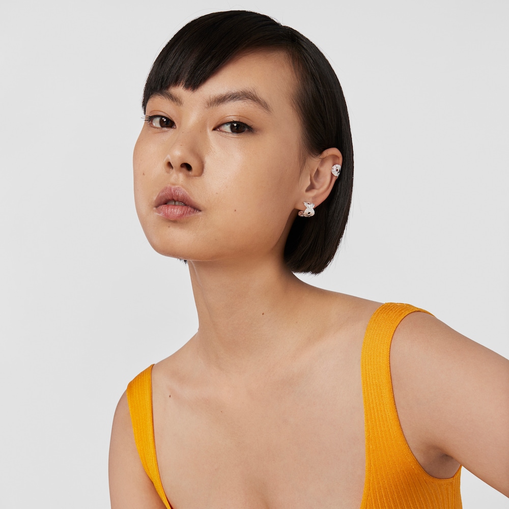 Silver Wicker Earcuff