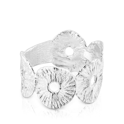 Silver Wicker Ring