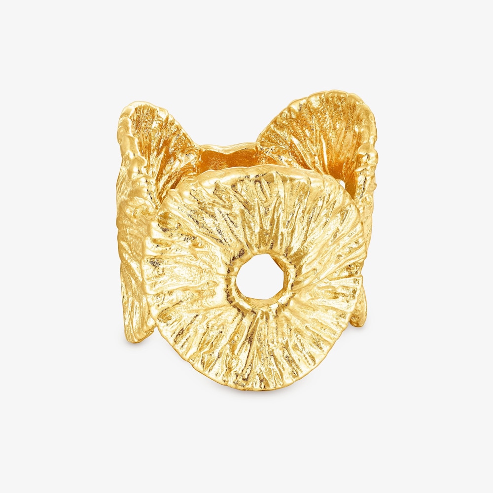 Silver vermeil Wicker Ring