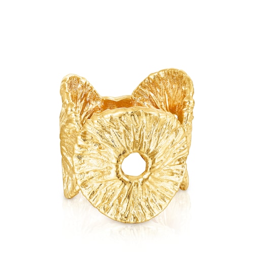 Anillo de plata vermeil Wicker