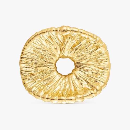 Broche con ba&ntilde;o de oro 18 kt sobre plata Wicker