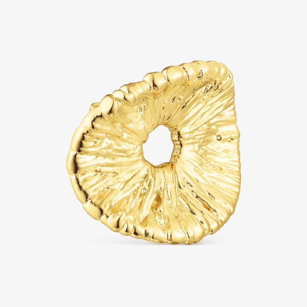 Silver vermeil Wicker Brooch