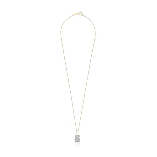 Collar oso de diamantes de 0,58 ct y oro Bold Bear