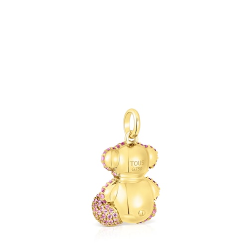 Colgante oso de zafiros y oro Bold Bear