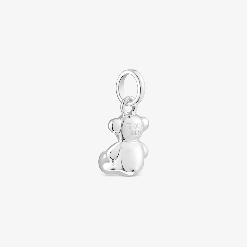 Small silver Bold Bear pendant