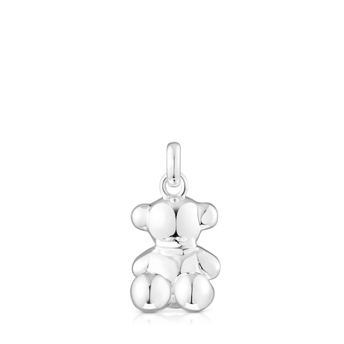 Medium silver Bold Bear pendant