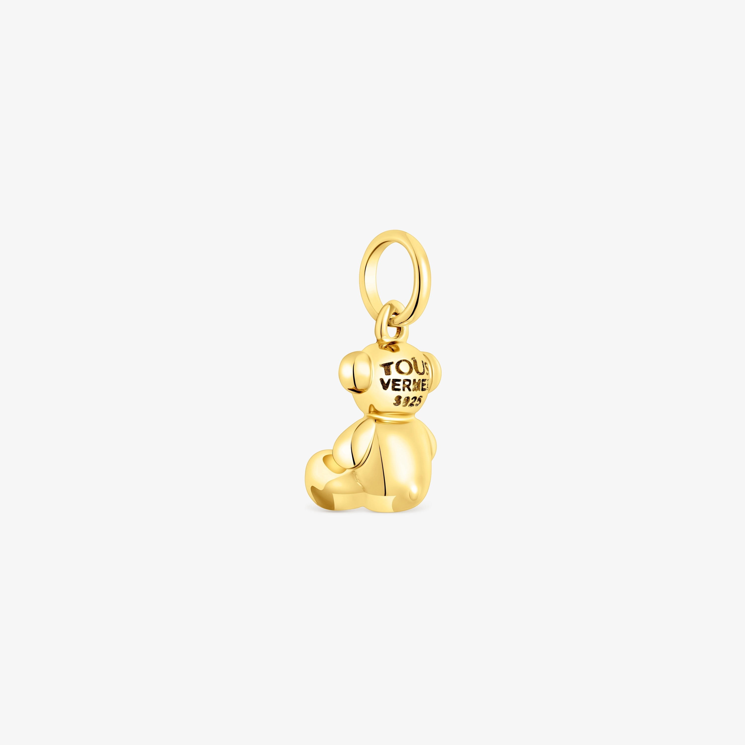 silver vermeil Bold Bear pendant