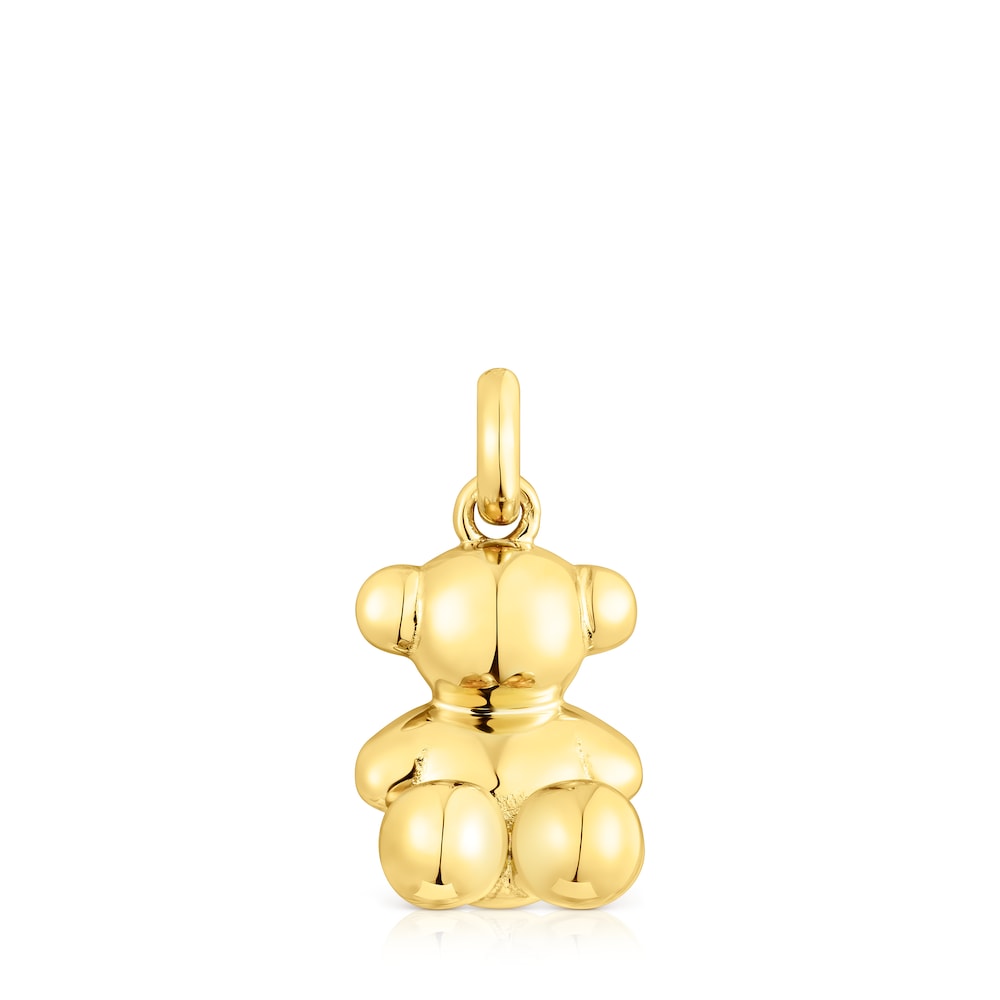 Medium silver vermeil Bold Bear pendant image number 0