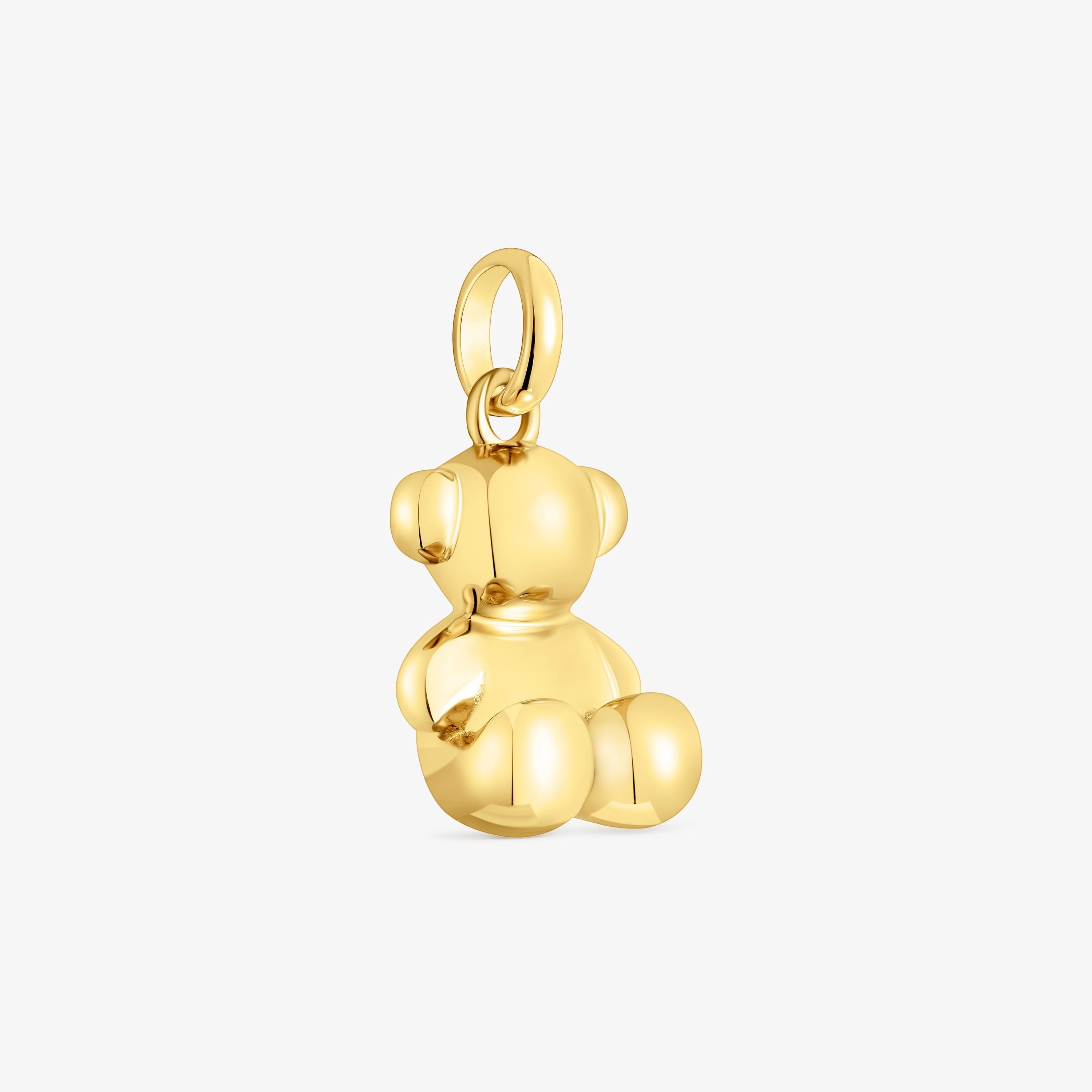 silver vermeil Bold Bear pendant