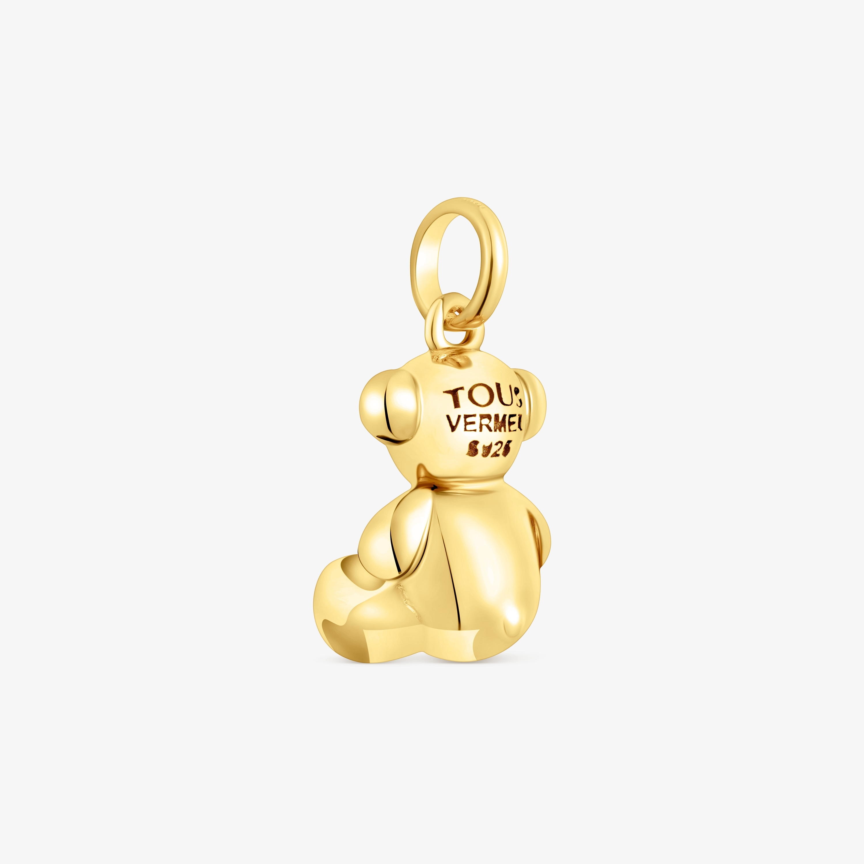 silver vermeil Bold Bear pendant