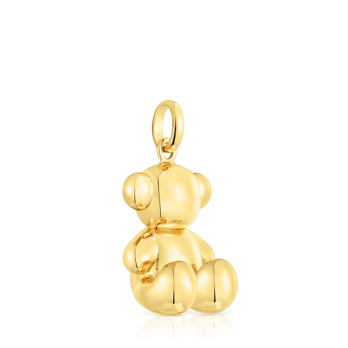 Large silver vermeil Bold Bear pendant