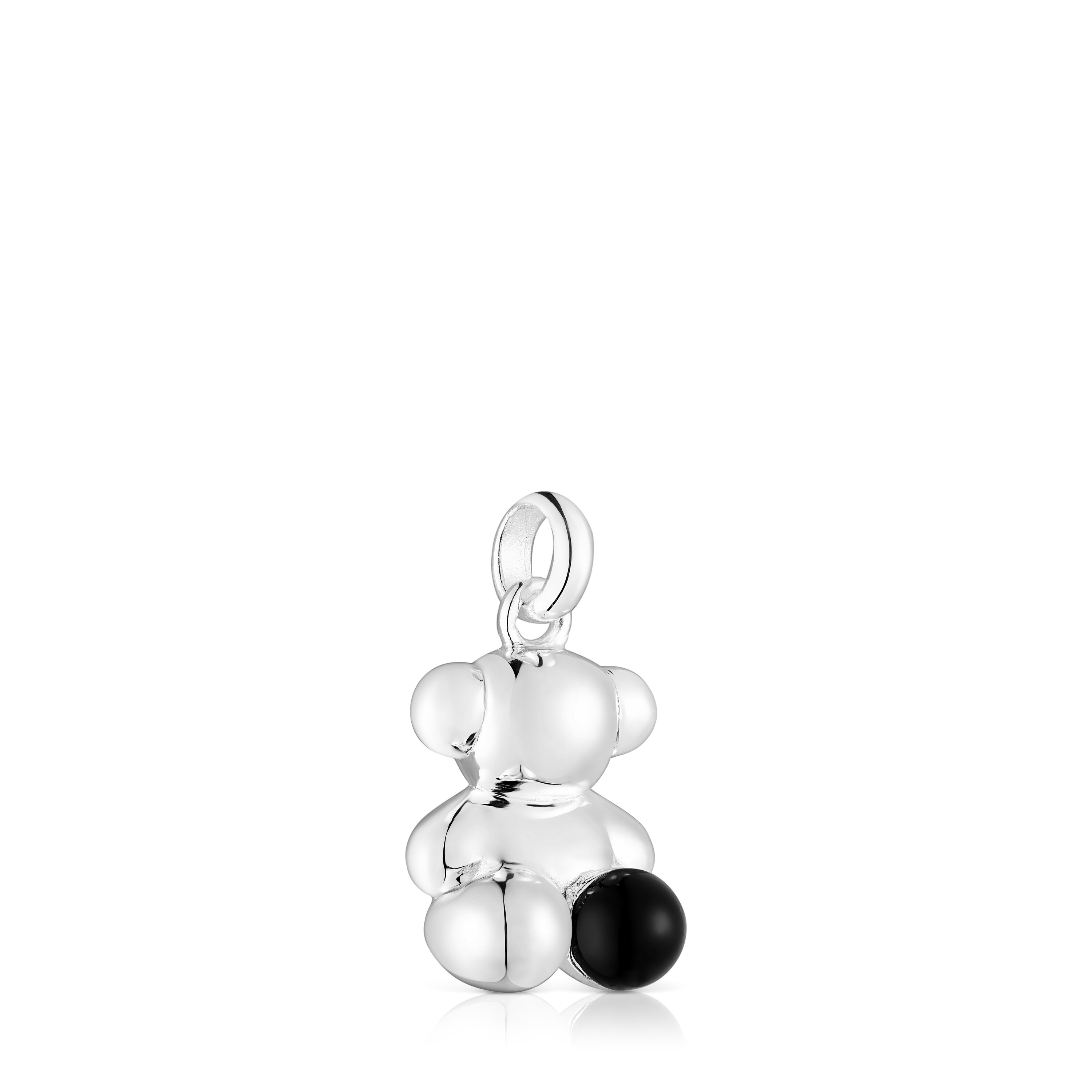 【BLACKPURPLE】[silver925] Luna Pearl Hug Bear Pendant Silver Bear pendant with cultured pearl New Silueta | TOUS