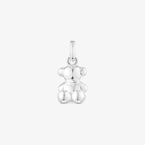 Small silver Bold Bear pendant