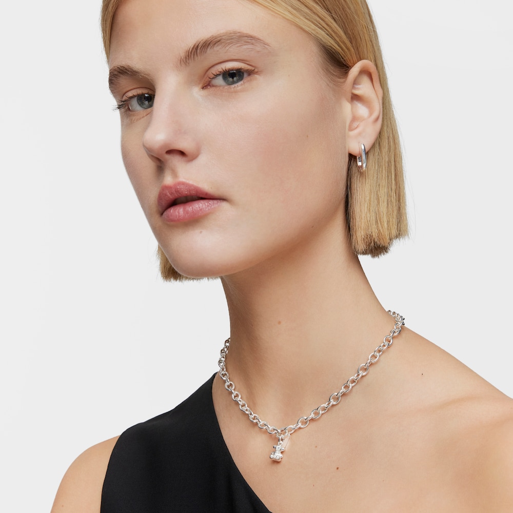 Colgante oso peque&ntilde;o de plata Bold Bear