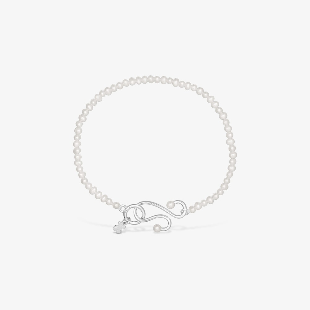 Pulsera de perlas cultivadas y plata Tsuri
