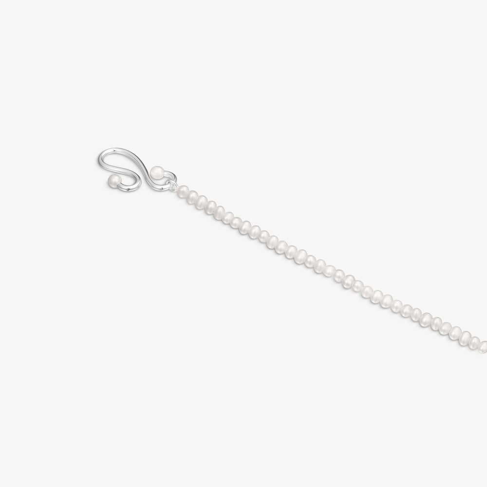 Pulsera de perlas cultivadas y plata Tsuri