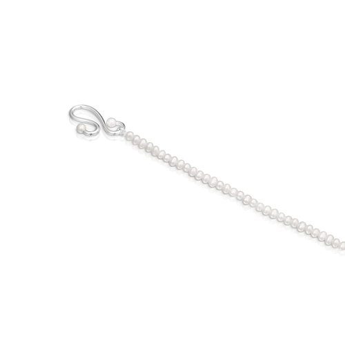 Pulsera de perlas cultivadas y plata Tsuri