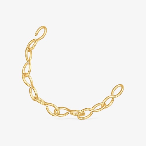 Silver vermeil Bent Bracelet