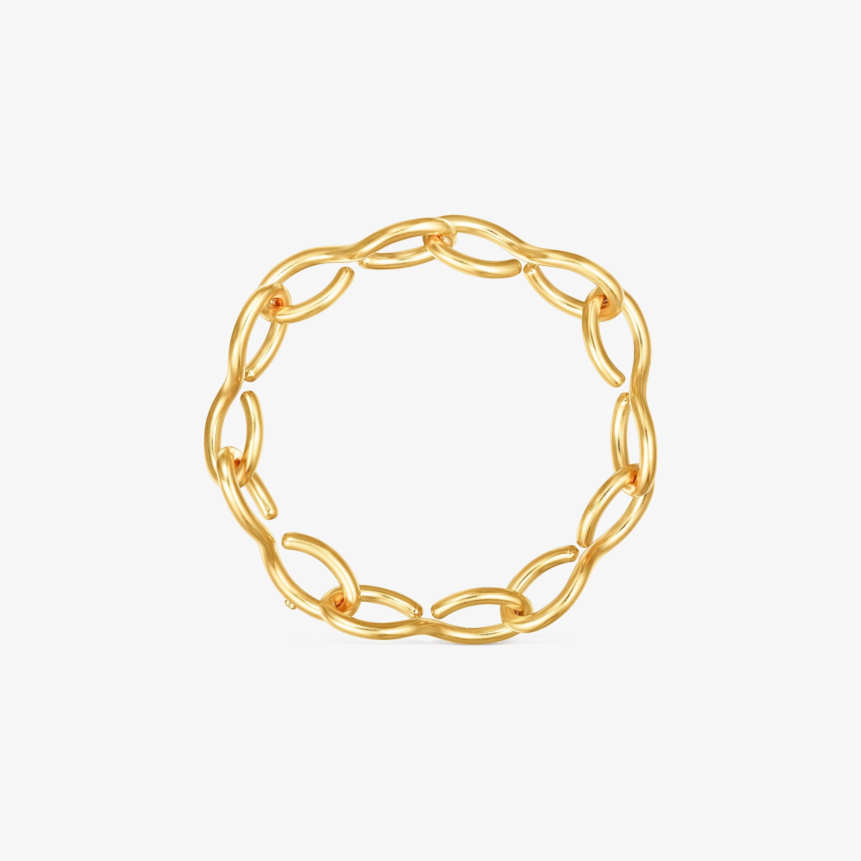 Silver vermeil Bent Bracelet