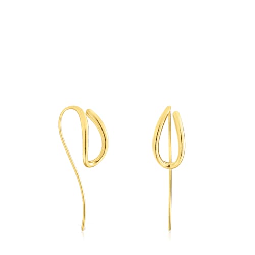Silver vermeil Bent Earrings image number 0