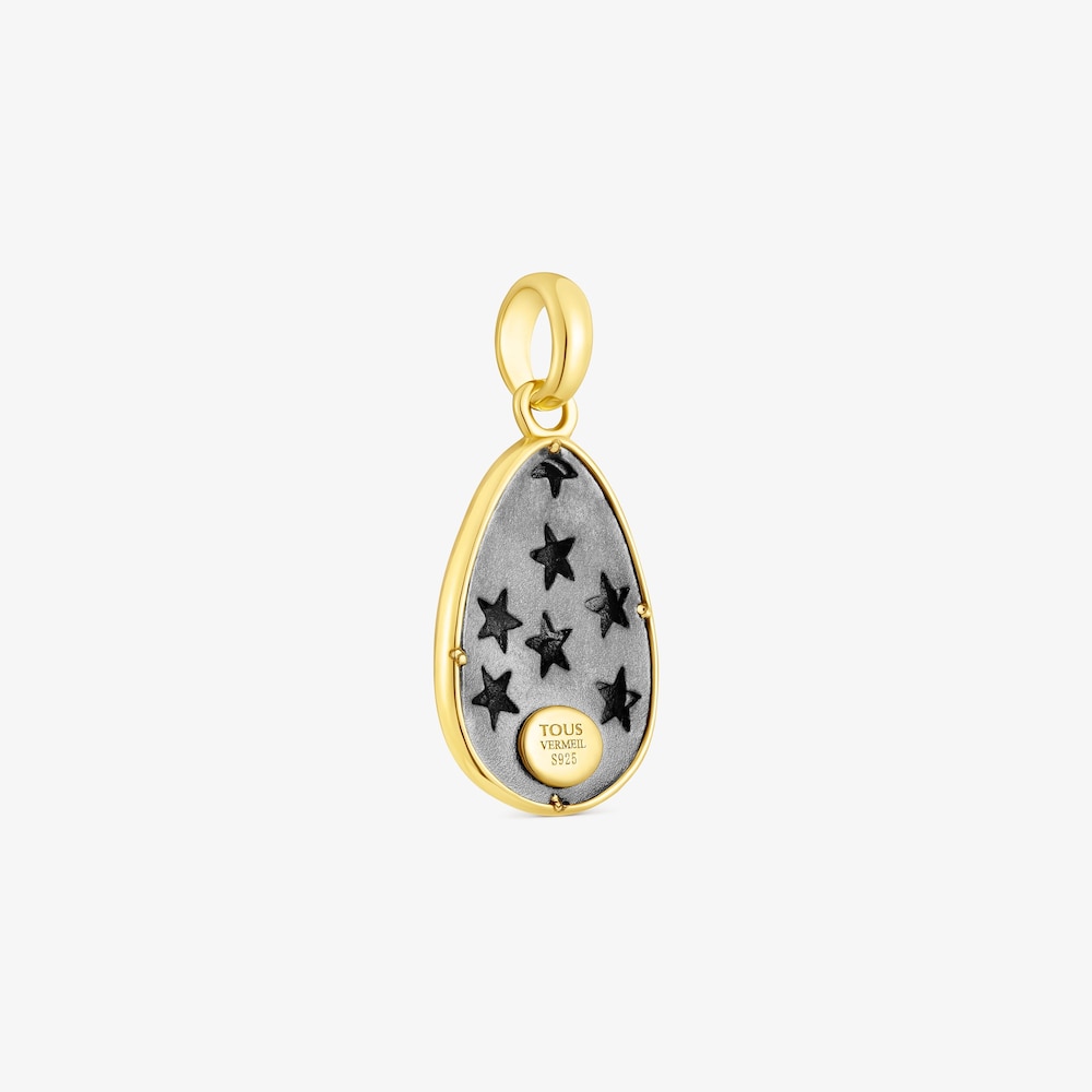 Penjoll de plata vermeil i dark silver 15 mm Twiling