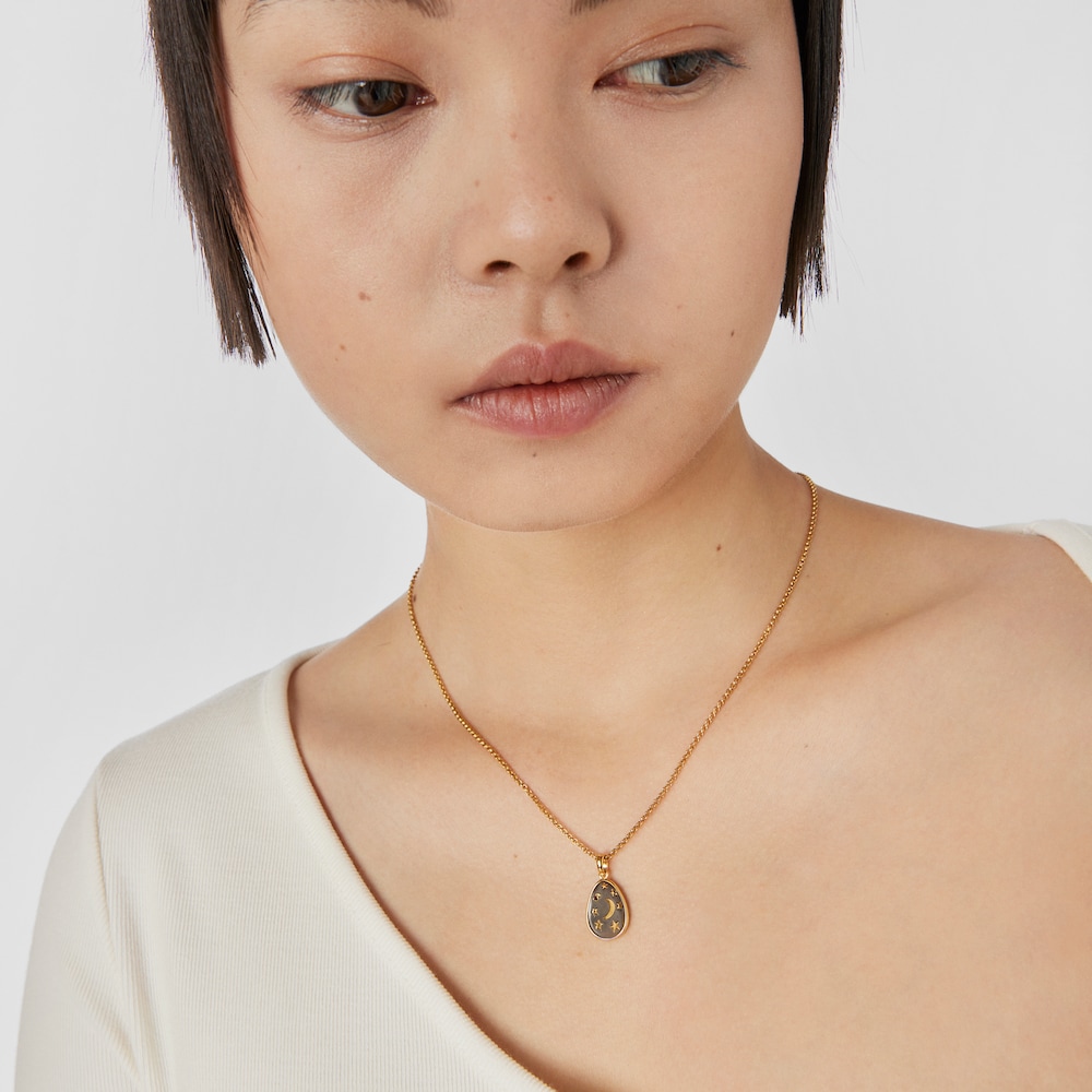 Penjoll de plata vermeil i dark silver 15 mm Twiling