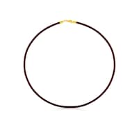 Gargantilla TOUS Chokers de Cuero de 3 mm marrón con cierre de Oro, 42 cm