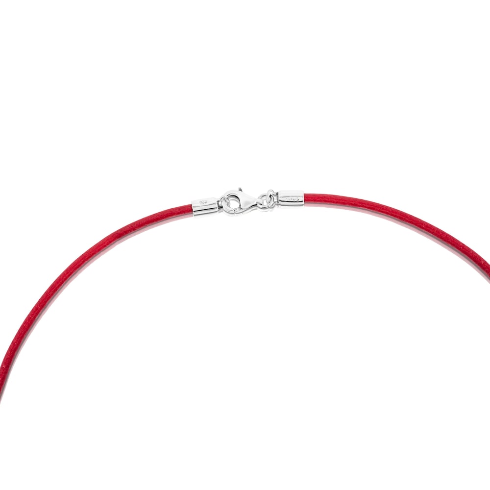 Red Leather TOUS Chokers Choker