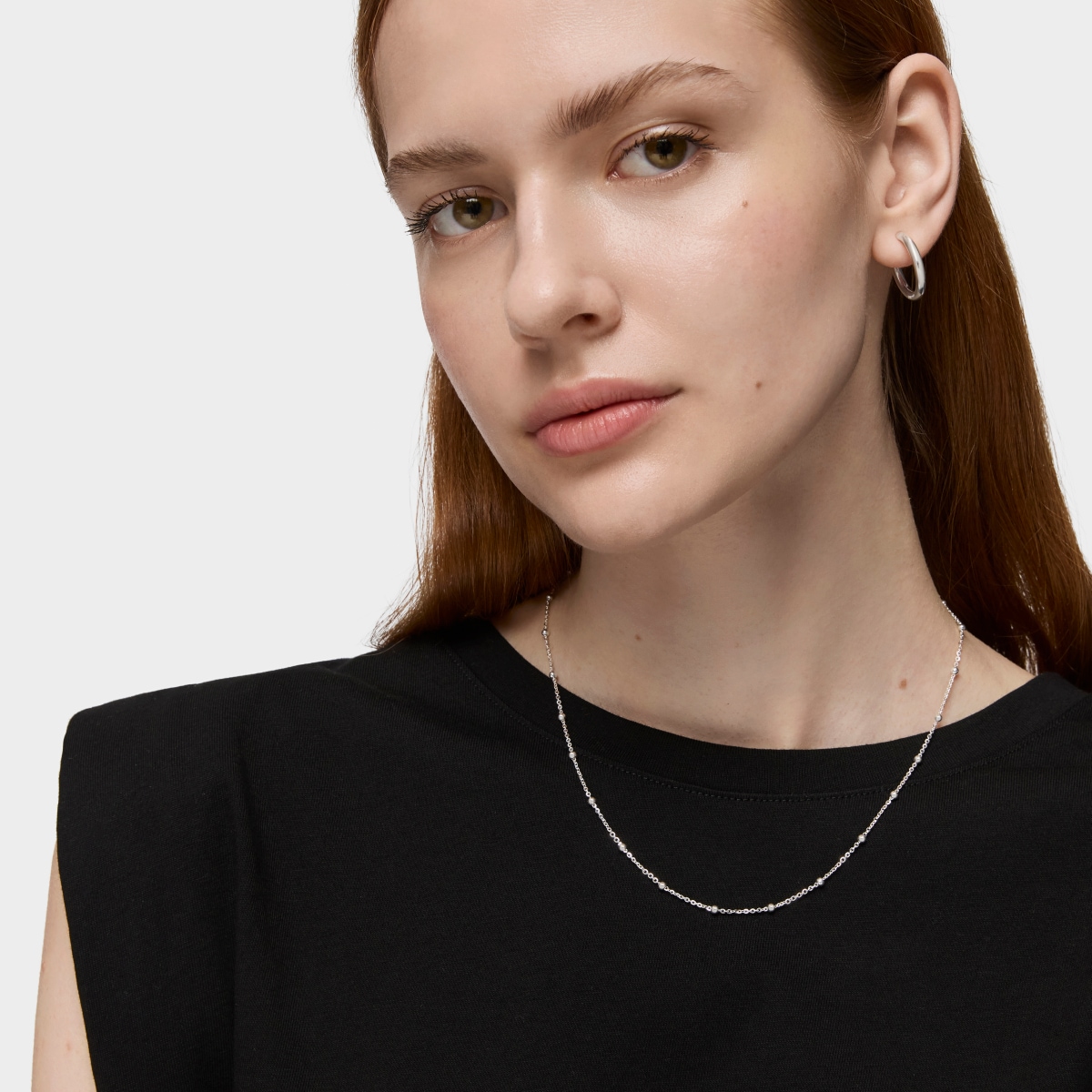 Gargantilla bolitas de plata, 44 cm TOUS Chain