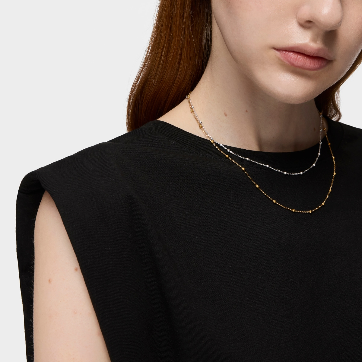 Gargantilla bolitas de plata, 44 cm TOUS Chain