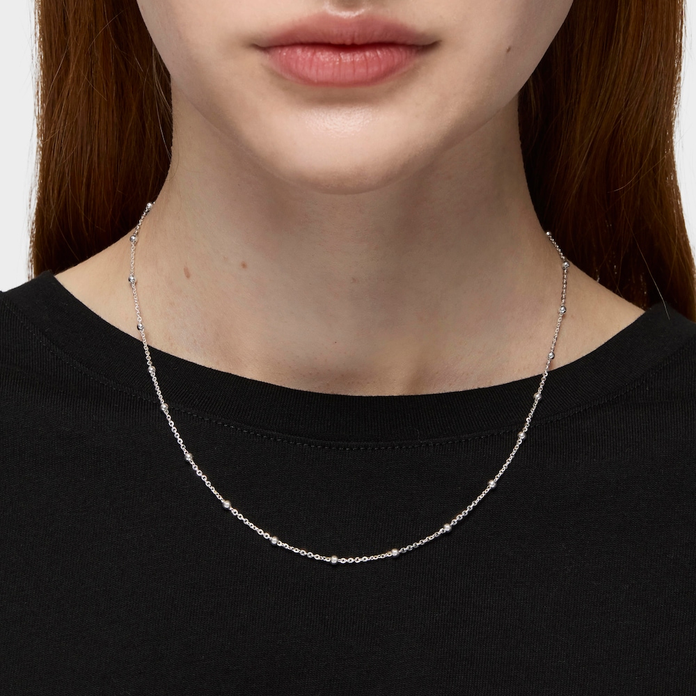 Choker in argento da 44&nbsp;cm con piccole sfere TOUS Chain