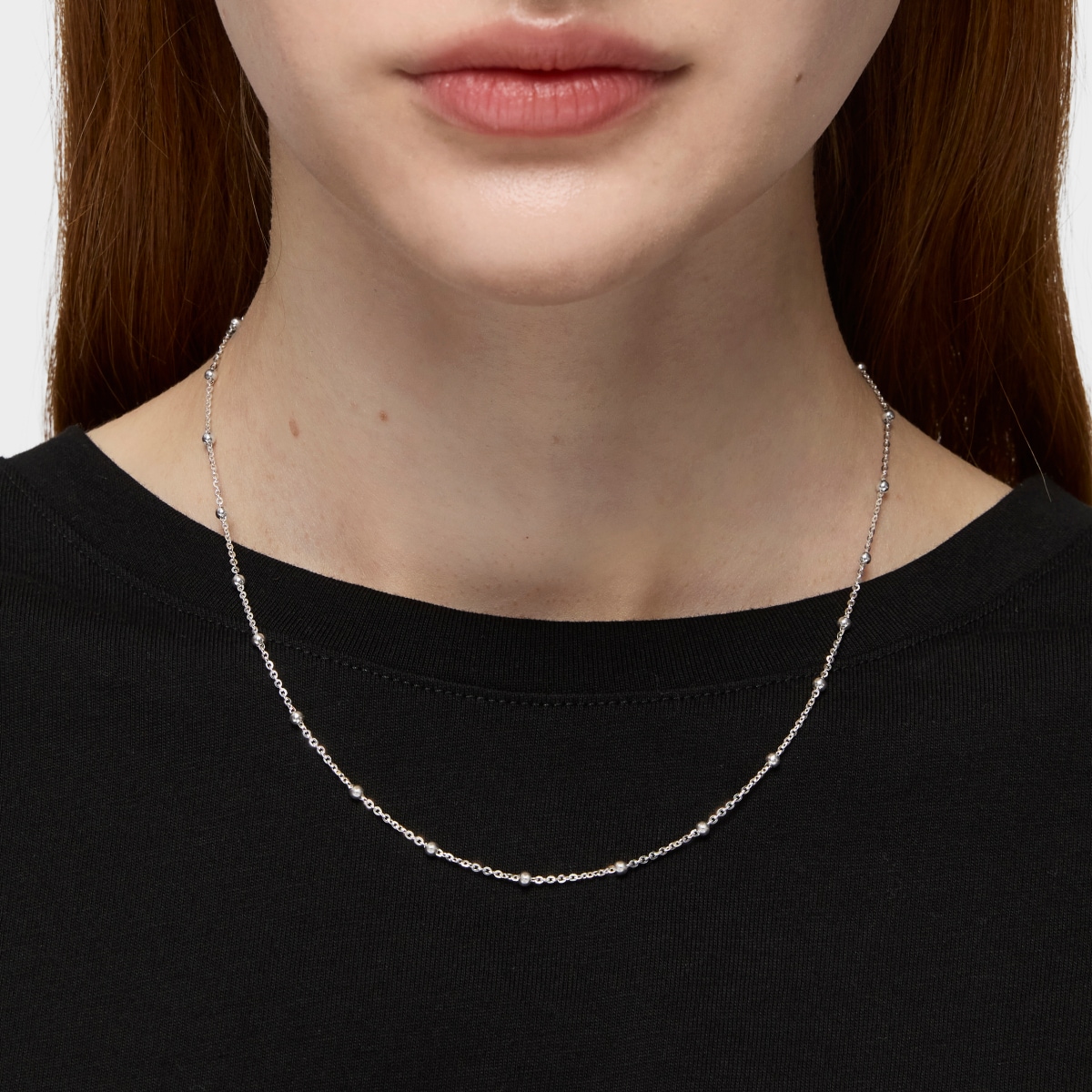 Gargantilla bolitas de plata, 44 cm TOUS Chain