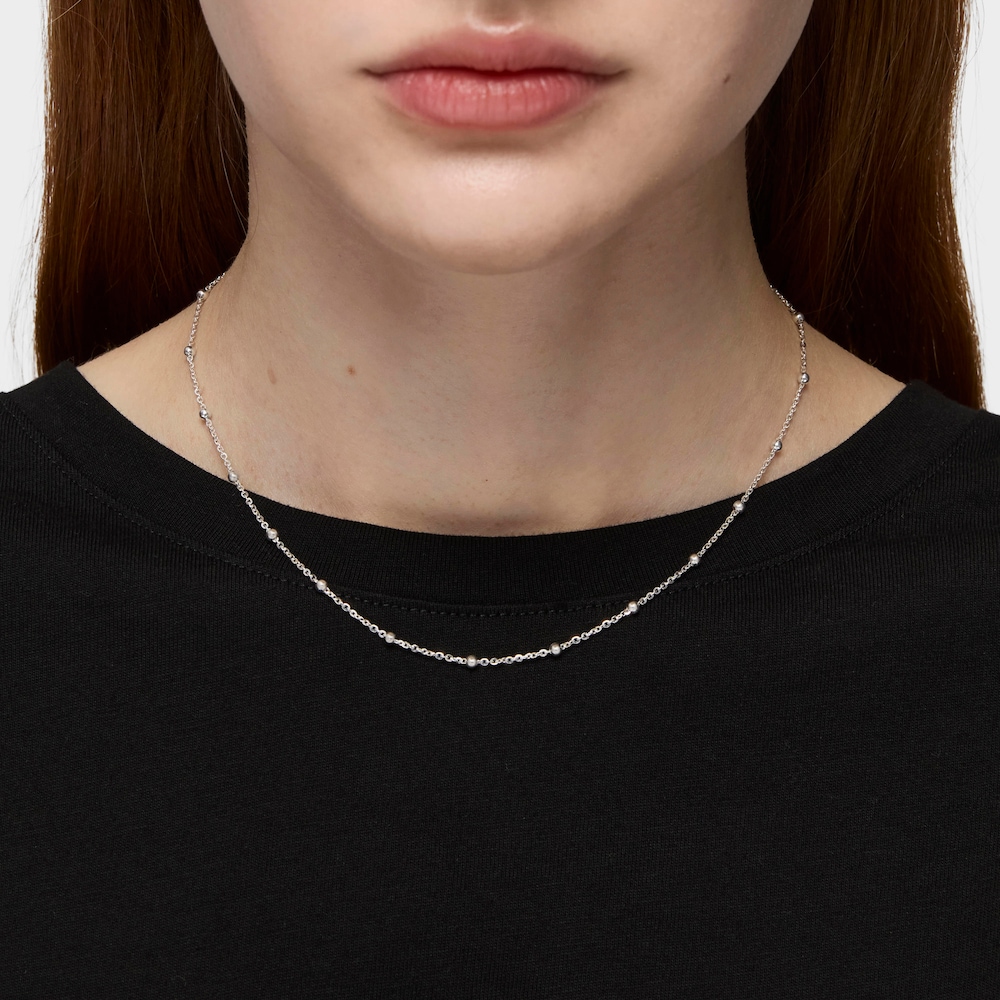 Choker in argento da 44&nbsp;cm con piccole sfere TOUS Chain