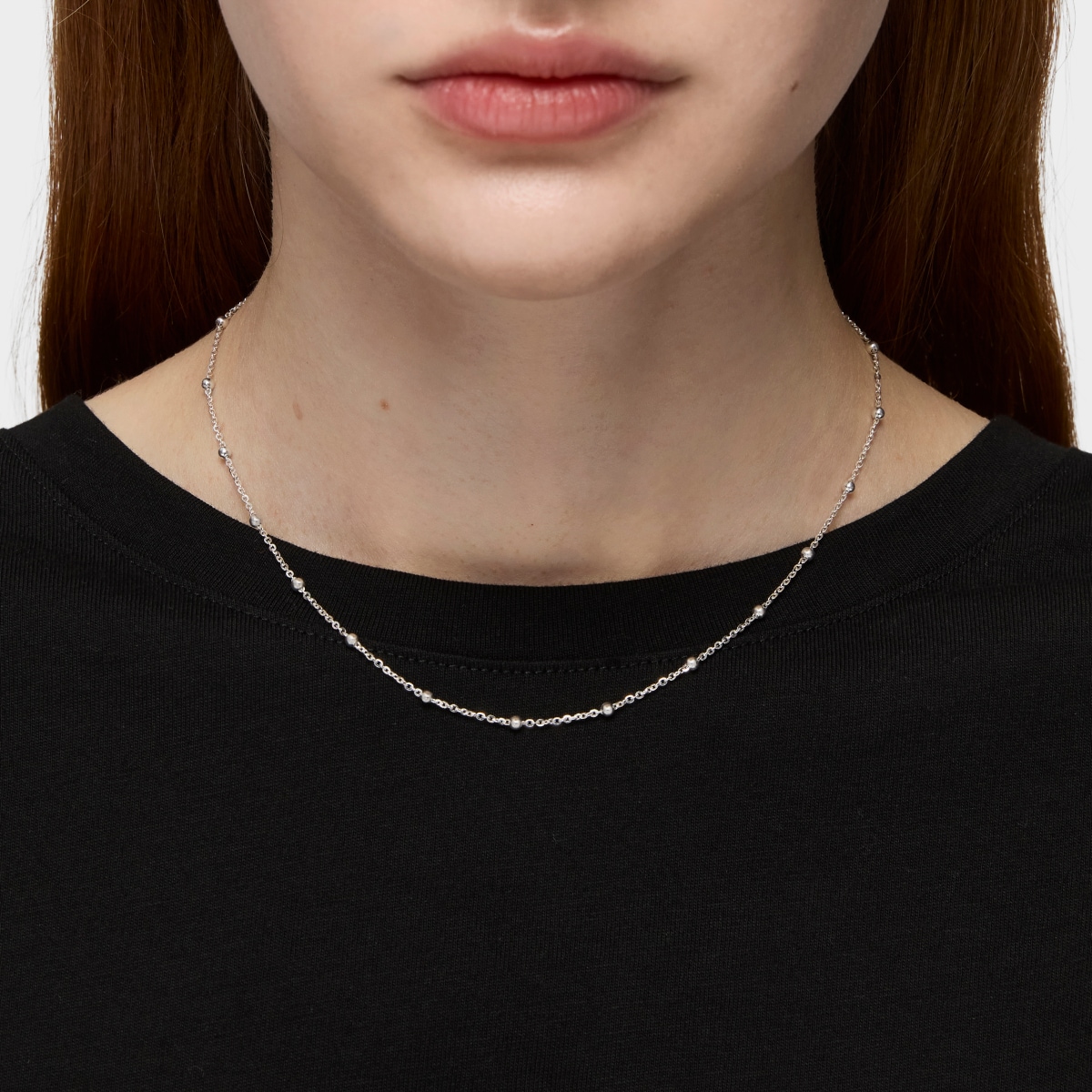 Gargantilla bolitas de plata, 44 cm TOUS Chain