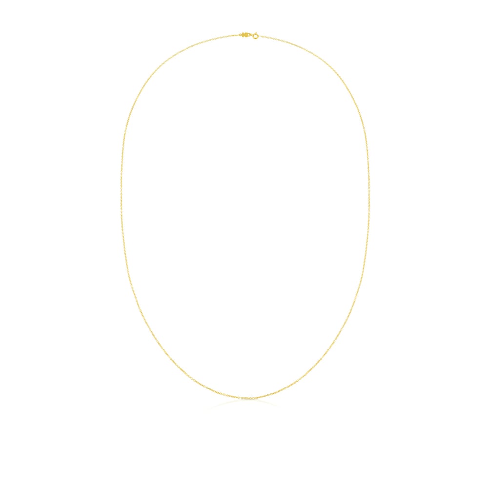 Cadena larga con ba&ntilde;o de oro 18 kt sobre plata TOUS Chain