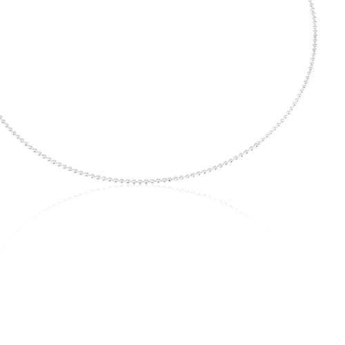 Collaret llarg de plata amb boles, 90 cm Chain
