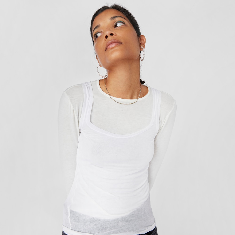 Collar de hilo trenzado amarillo y lila con cierre de plata Effecttous