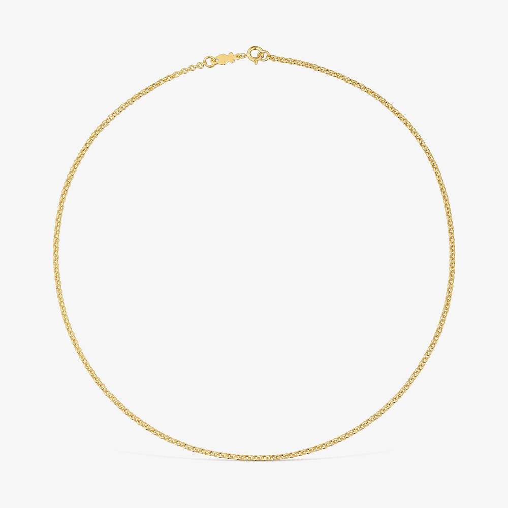 Choker in argento placcato oro 18&nbsp;kt con anelli da 45&nbsp;cm TOUS Chain