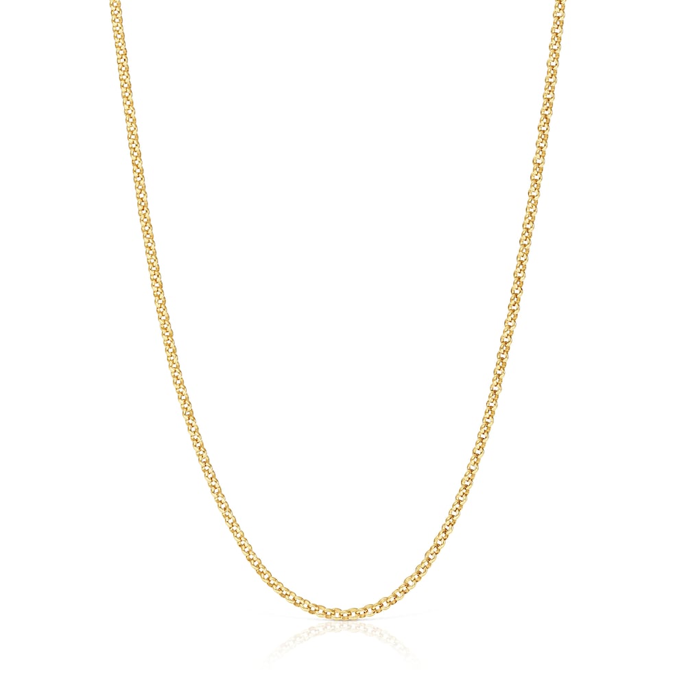 Choker with 18kt gold plating over silver and rings measuring 45 cm TOUS Chain